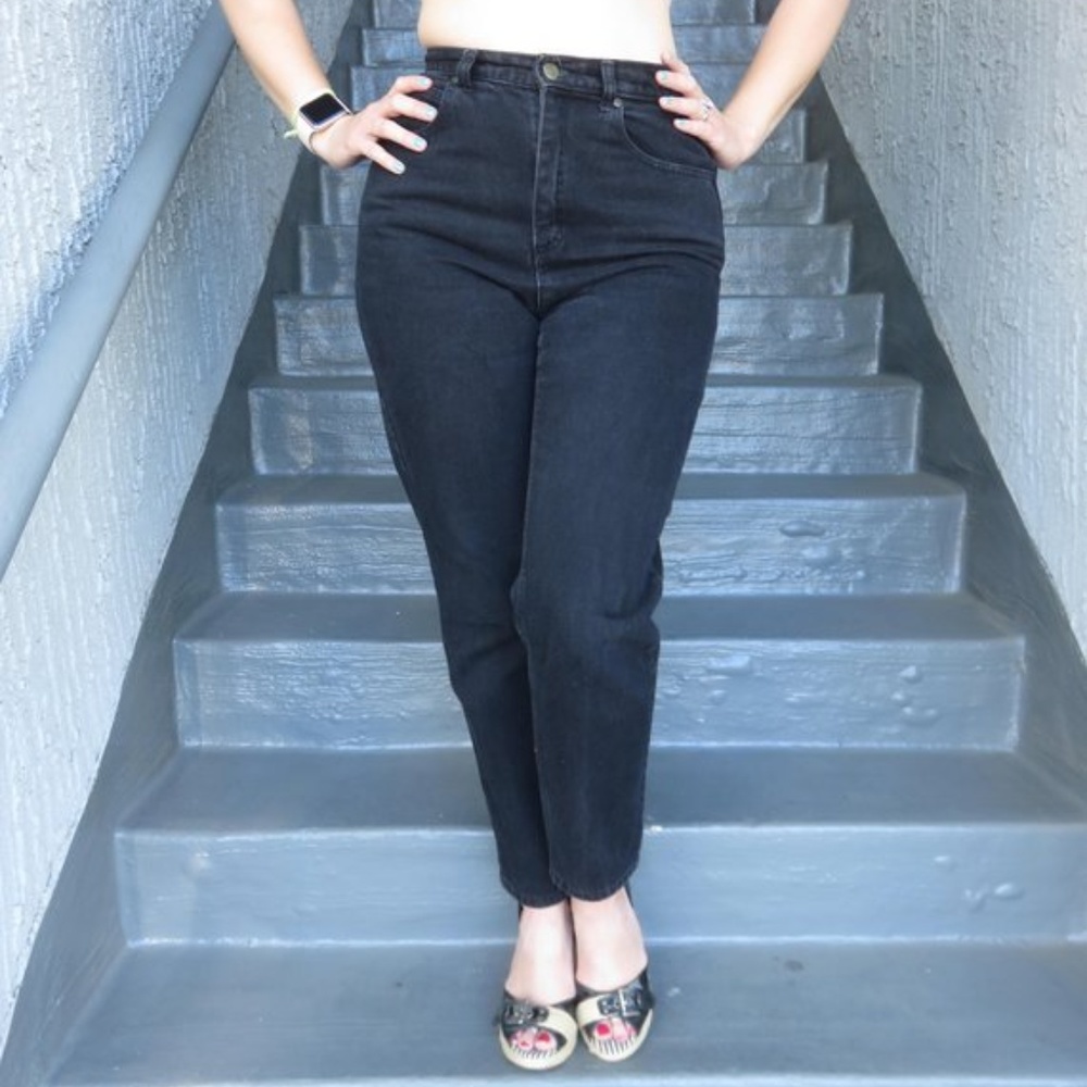 Liz Claiborne Jeans Black Jeans Mom Jeans